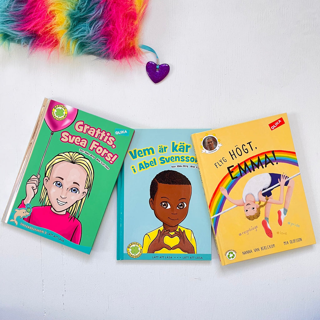 Bokpaket Pride. Tre barnböcker i ett paket!