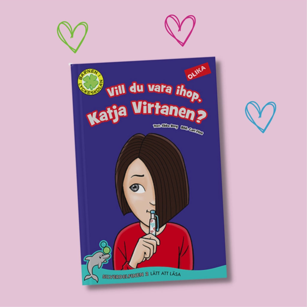 Video om Vill du vara ihop, Katja Virtanen? - Lättläst bok 6-9 år - OLIKA förlag - Författare: Ebba Berg - Illustratör: Carl Flint