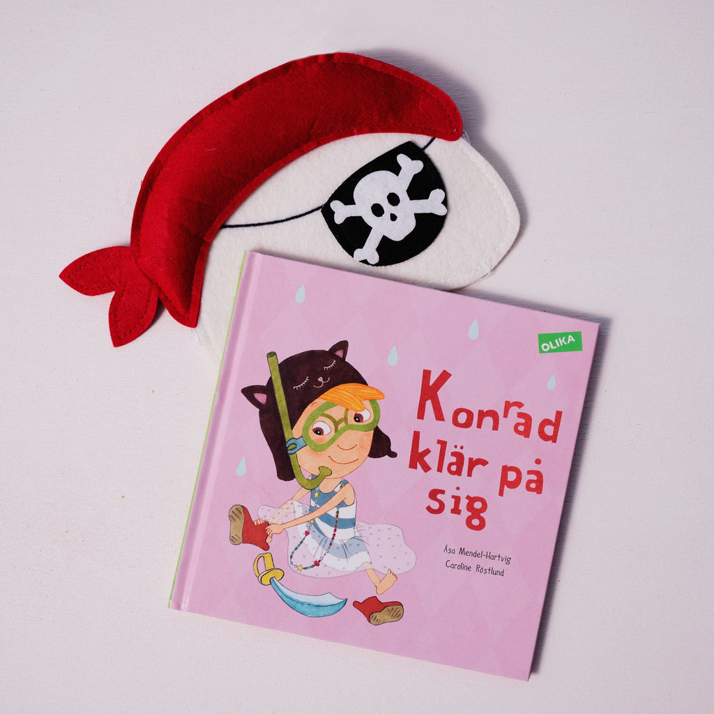 Konrad klär på sig – Bilderbok 1-3 år - OLIKA förlag - Författare: Åsa Mendel-Hartvig - Illustratör: Caroline Röstlund