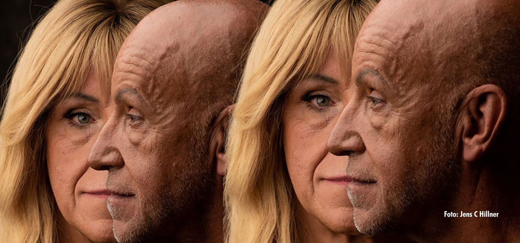  Ett färgfoto som skildrar både maskulint och feminint könsuttryck hos samma person, SaraClaes