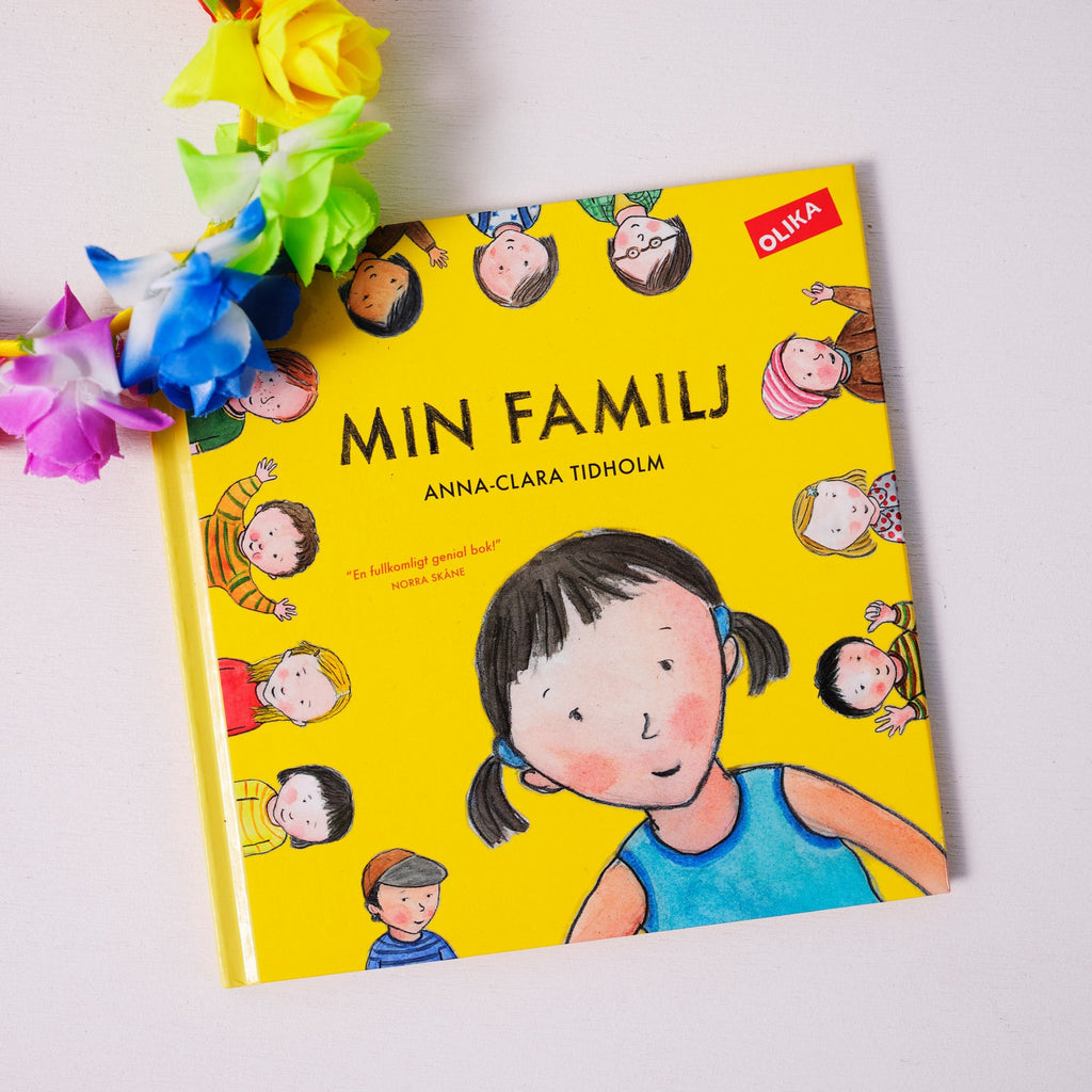 Min familj - Bilderbok 3-6 år - OLIKA förlag - Författare: Anna-Clara Tidholm Illustratör: Anna-Clara Tidholm